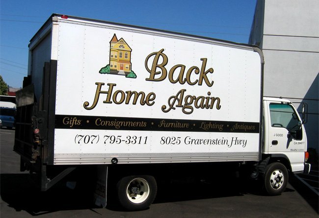 Back Home Again Truck Graphics by Sign Dynamics