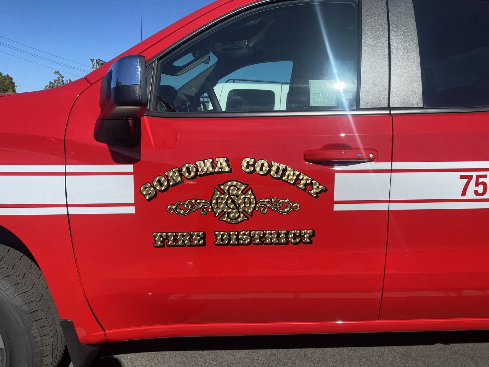 Sonoma County Fire Door Graphics by Sign Dynamics
