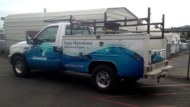 Advanced Septic Vehicle Wrap by Sign Dynamics