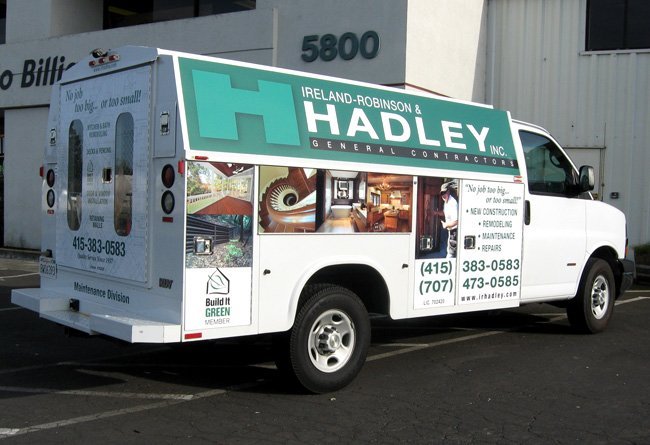 Hadley Contractor Vehicle Wrap by Sign Dynamics