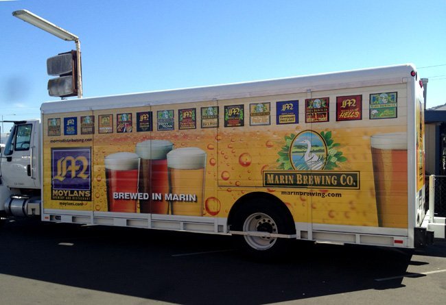 Marin Brewing Company Vehicle Wrap by Sign Dynamics