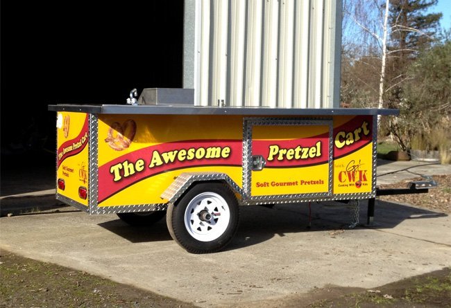 Awesome Pretzel Cart Graphics by Sign Dynamics