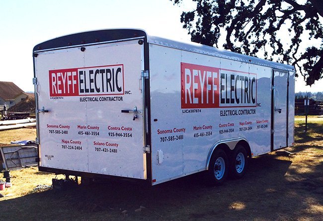Reyff Electric Trailer Graphics by Sign Dynamics