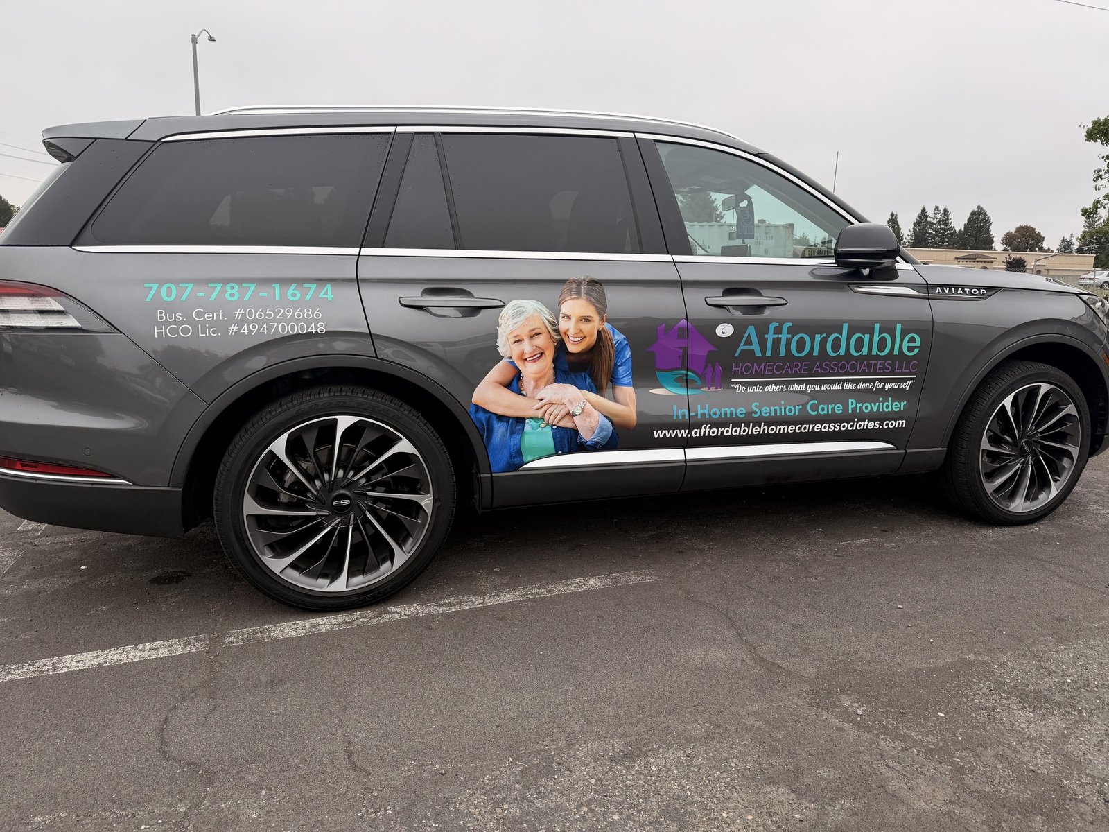 Affordable Homecare SUV Graphics by Sign Dynamics
