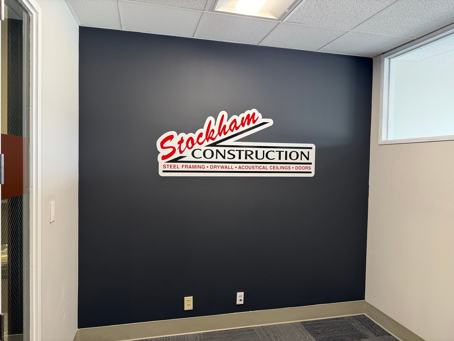 Stockham Construction Interior Sign by Sign Dynamics