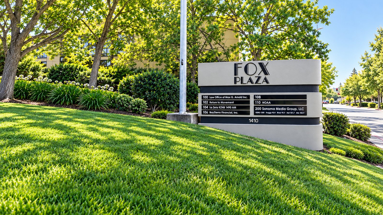 Fox Plaza directory sign by Sign Dynamics